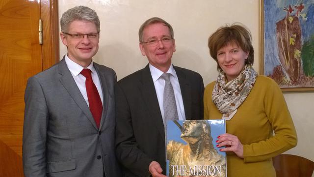Antrittsbesuch 2017, Marcus Schmidt, Gerhard Egger, Bürgermeister Christine Oppitz Plörer