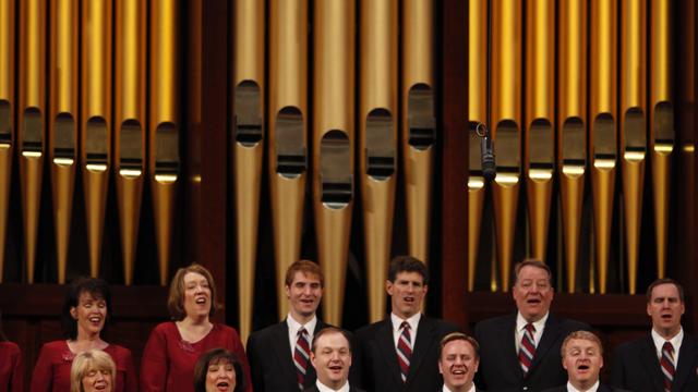Mormon Tabernacle Chor bei weltweiter Kirchenkonferenz