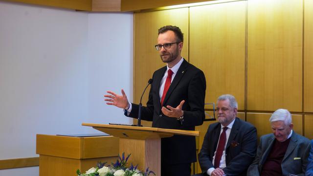 Superintendent der Evangelischen Kirche NÖ, Lars Müller-Marienburg, sprach während des Festgottestdienstes zu den Versammelten