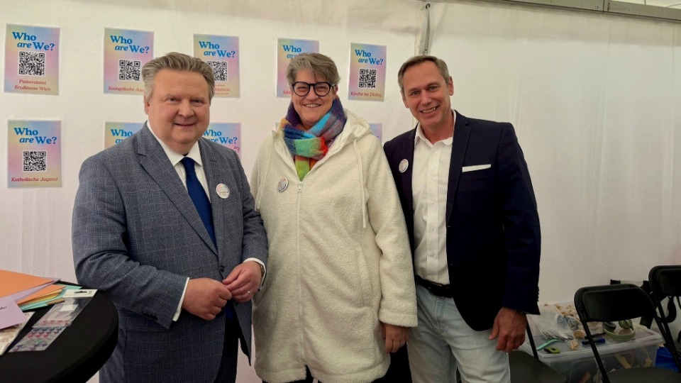Signe Lassl, Michael Ludwig (links) und Jared Jankowsky